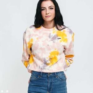 Sweatshirt Vans Grunge Wash Crop Tie Dye Small